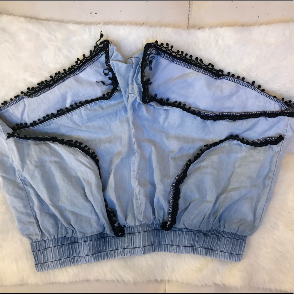 Blue lined lounging or beach shorts
